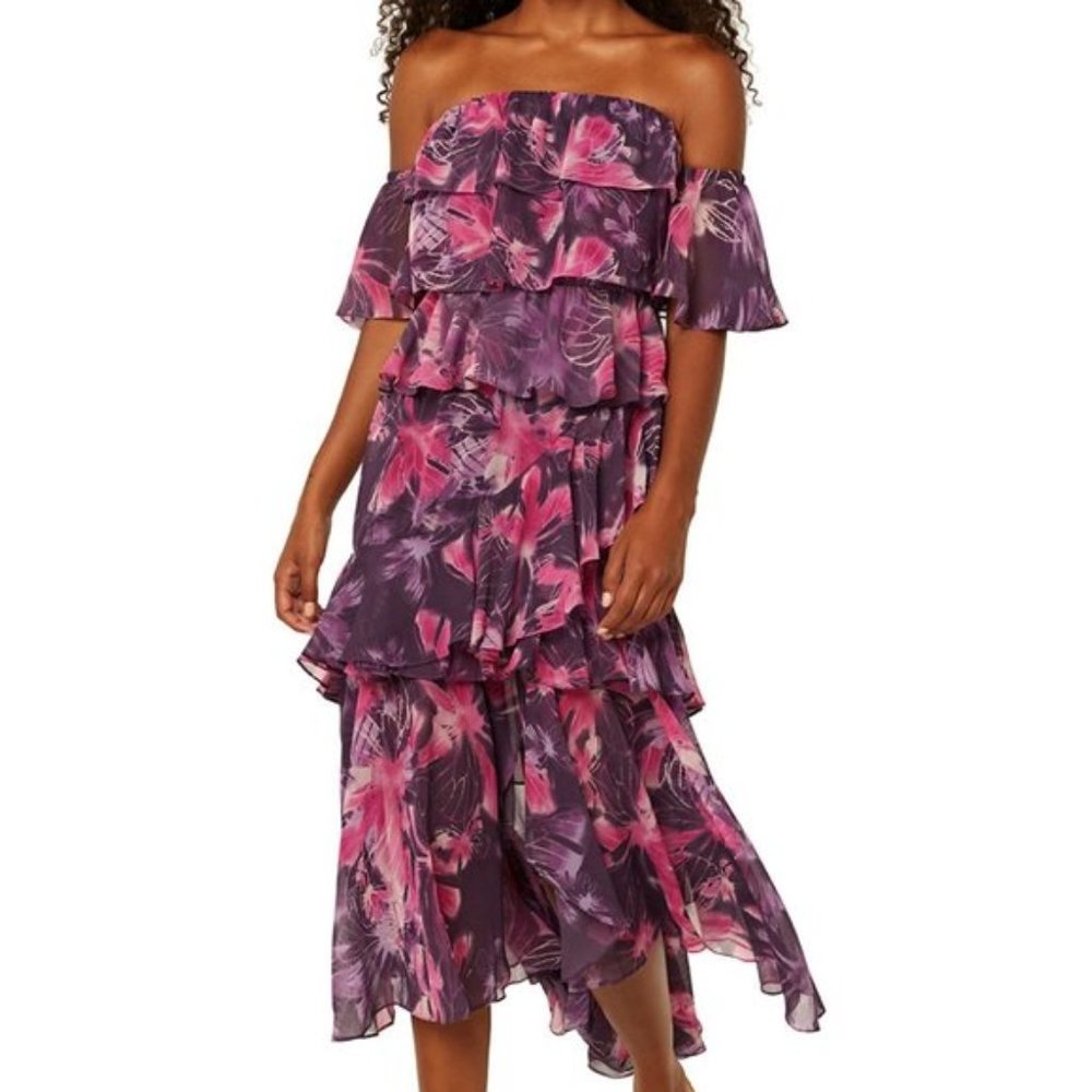 Misa Los Angeles Dalia Strapless Midi Dress
